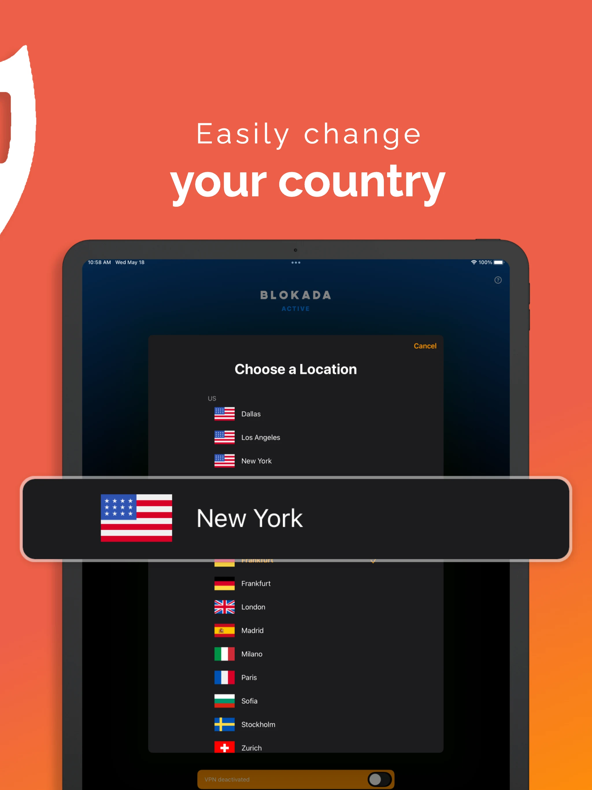 Ad Blocker VPN & DNS – Blokada screenshot